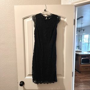 Black lace dress